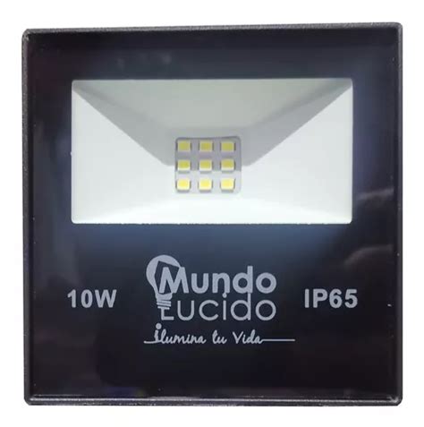 Reflector Led Slim 10w 85 265v Ip65 Exteriores Nwrf10b Meses Sin