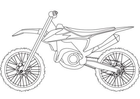 Dirt Bike coloring page | Free Printable Coloring Pages