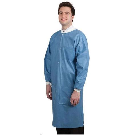 Protect Plus Disposable Lab Coats Knee Length Pk Aami Level