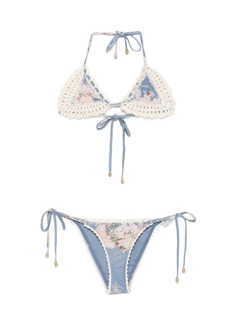 Zimmermann Bikini 2 Pieces Womancascadian Crochet Tri Bikini
