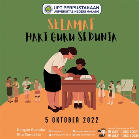 Selamat Hari Guru Sedunia Upt Perpustakaan Um