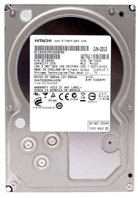 Hitachi Ultrastar A7K2000 HUA722020ALA330 2TB SATA HDD Hard Drive | eBay