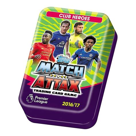 Match Attax EPL 2016 17 Mega Tin Match Attax Trading Card Collection