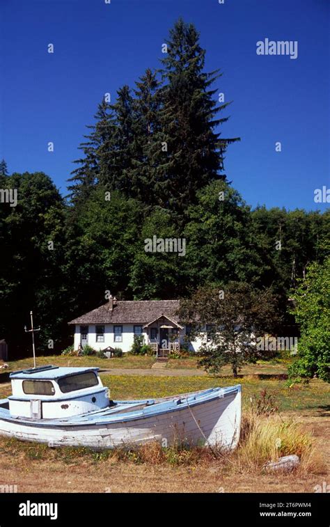 Gillnet Boat Knappton Cove Heritage Center Washington Stock Photo Alamy