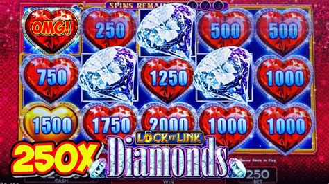 Lock It Link Diamonds 250X Winning Slot Machine Session