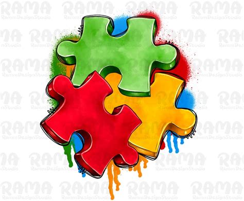 Autism Puzzle Piece Png Sublimation Design Download Autism Awareness