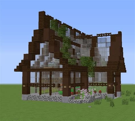 Simple Beautiful Green House Minecraft Map