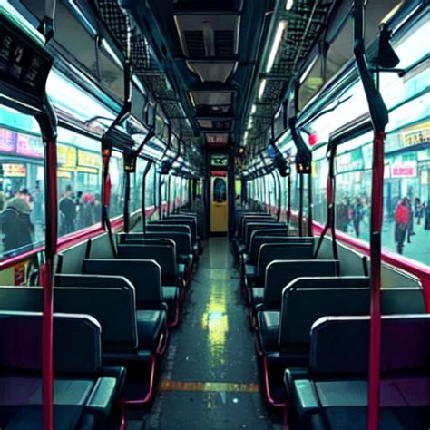 Interior of a subway train by SvetTheFallen on DeviantArt