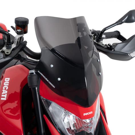 Pare Brise Barracuda Aerosport Dark Smoked Pour Ducati Hypermotard