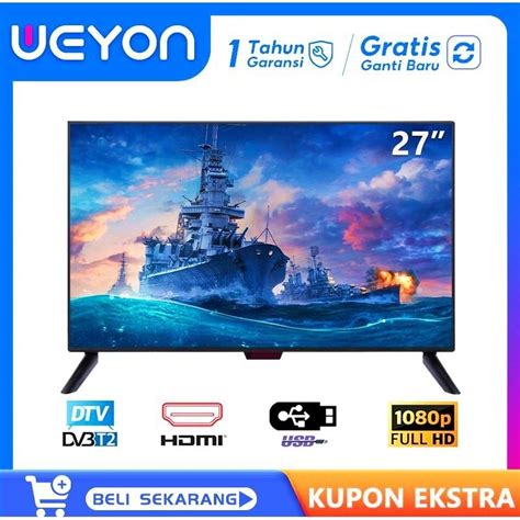 Jual Weyon TV LED Digital 27 Inch Digital TV FHD Televisi DVB T2