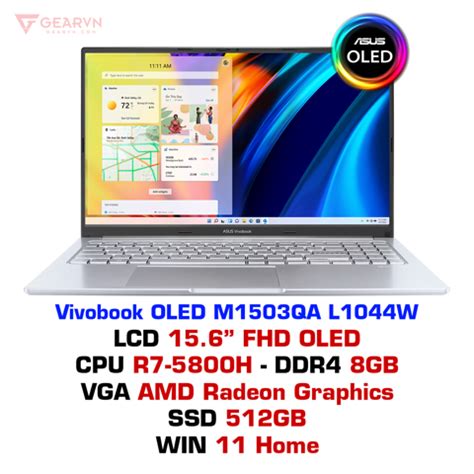 Laptop Asus Vivobook OLED M1503QA L1044W chính hãng – GEARVN.COM
