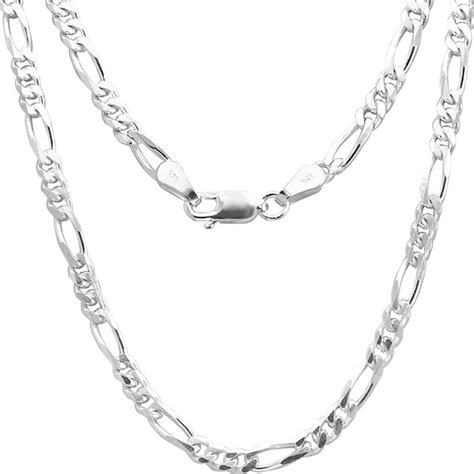 925 Sterling Silver Three Link Chain For Men - Silver Palace