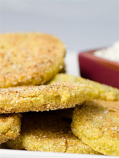 Recipe For Fried Green Tomatoes With Bacon Ranch Dip Life S Ambrosia