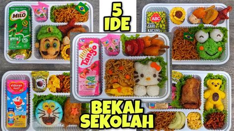 5 Ide Bekal Sekolah Anak Dengan Nasi Bento Youtube