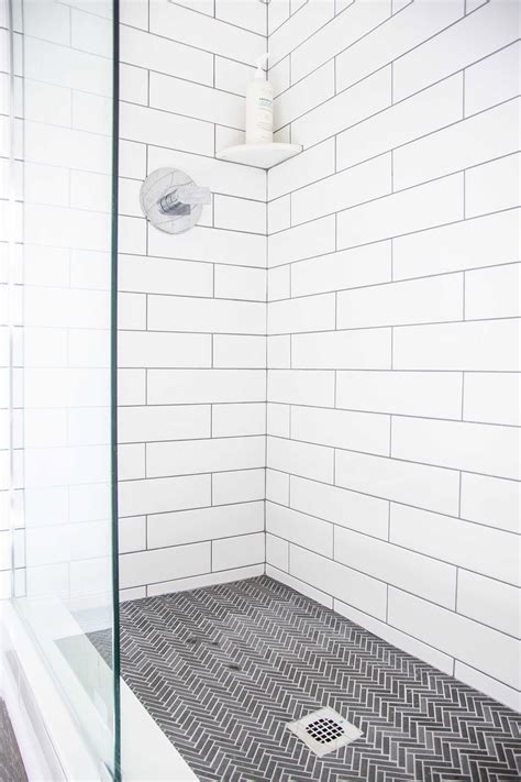 Classic Tile For A Walk In Shower Renovation The Home Depot