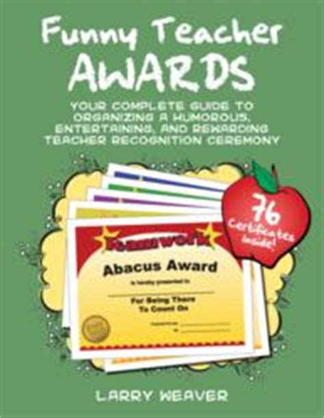 Funny Teacher Awards – Printable Award Certificates for Teachers, Faculty and Staff