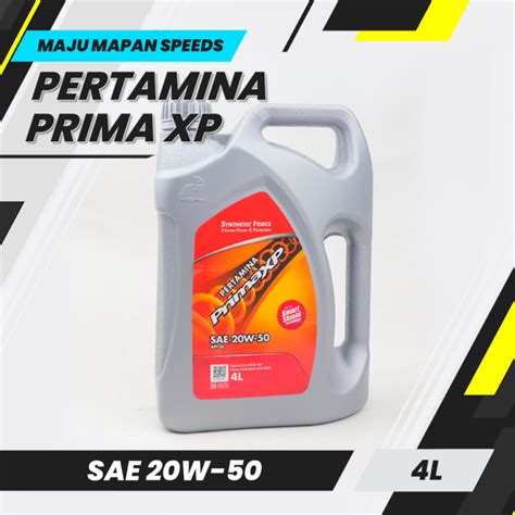 Oli Pertamina Prima XP SAE 20W 50 4L Lazada Indonesia