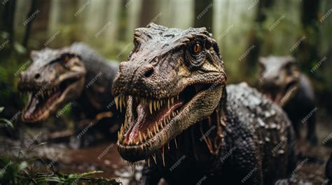 Premium AI Image | Dinosaurs Prehistoric animals