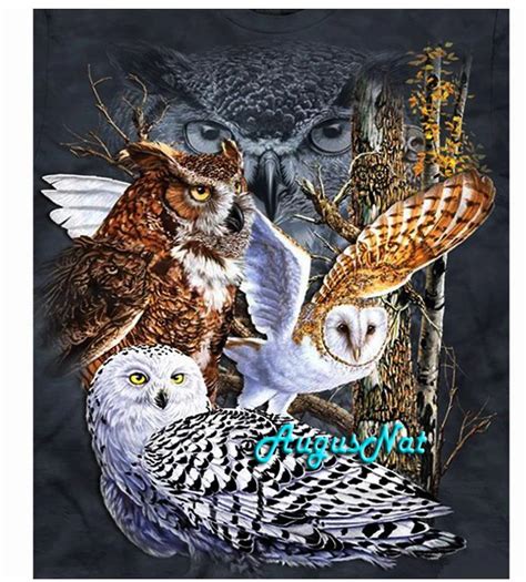 Owls Diamond Painting Full Round Animals Wall Art 5d Diy Diamond Dotz