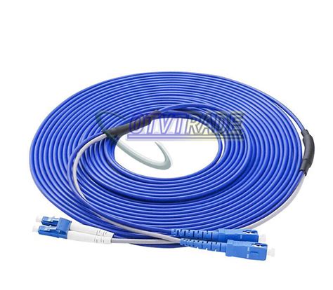 Used M Indoor Armored Fiber Cable Fiber Patch Cord Lc To Sc Upc Sm