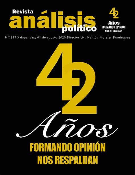 Edición De Aniversario Revista Análisis Político