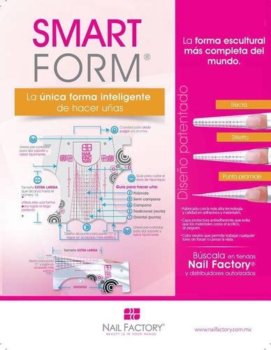 Formas Esculturales Uñas 300 Pzs Smart Form Nail Factory Mercado Libre