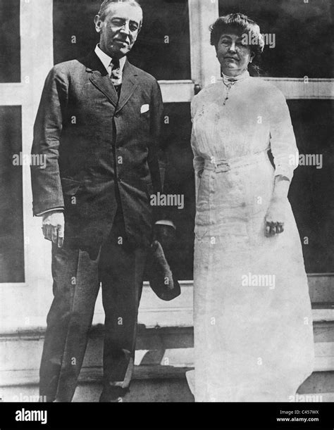 Woodrow Wilson and his wife Edith Wilson Stock Photo - Alamy