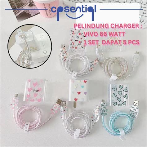 Jual Pelindung Charger Vivo W Ukuran Pas Design Baru Set In Paket