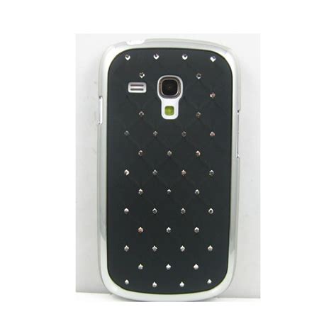 Coque Noire Dimants Avec Strass Pour Samsung Galaxy S3 Mini