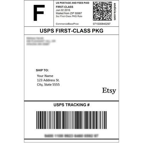 Amazon Shipping Label Template