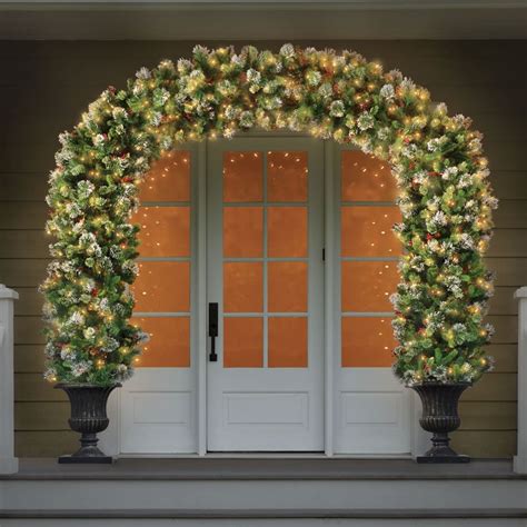 The Lighted Double Door Archway Hammacher Schlemmer Front Door