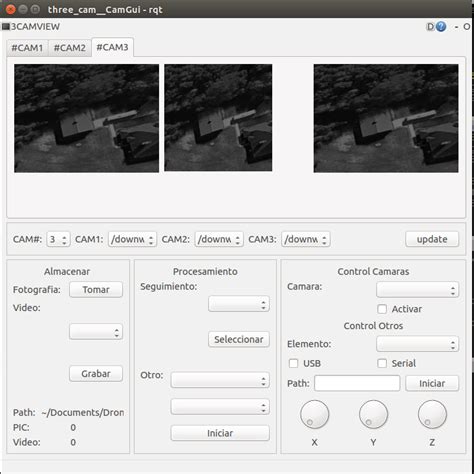 Gui Designed For Controlling The Cameras And Running The On Board