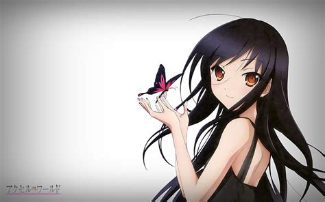 Kuroyukihime Accel World And Background Hd Wallpaper Peakpx