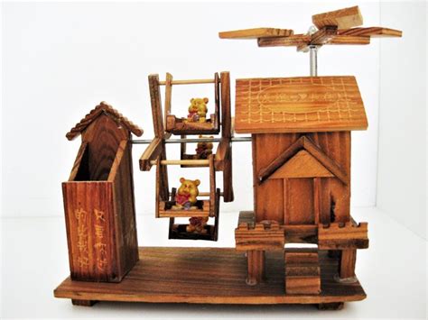 Vintage Music Box Music Box Ferris Wheel With Wooden Catawiki
