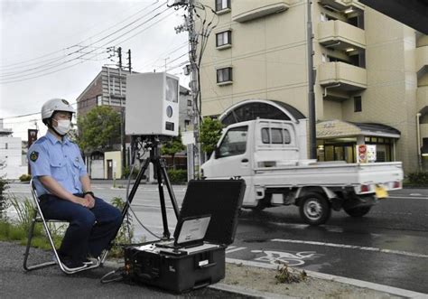 重大事故抑止へ可搬式オービスで違反取り締まり 松山東署が松山市街地で実施47news（よんななニュース）