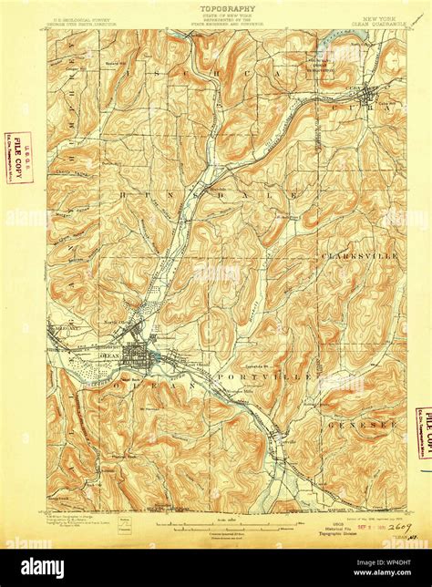 Map Of Olean New York Hi Res Stock Photography And Images Alamy