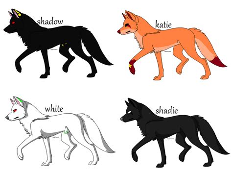 Wolf Ocs by kittycatlover108 on DeviantArt