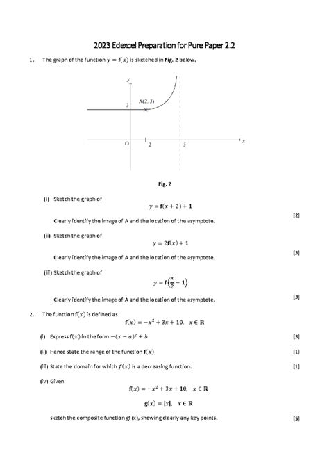 Mathematic Quinn Edexcel Preparation For Pure Paper