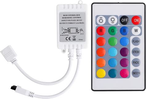 BZONE Contrôleur de bande LED RGB télécommande de bande LED DC 12V