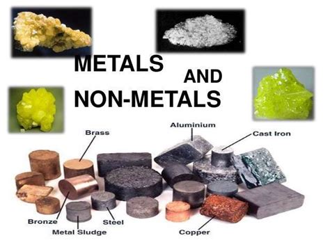 Metals And Non Metals Teaching Resources