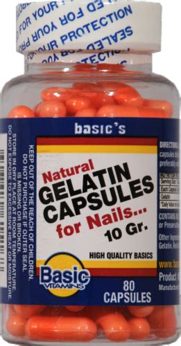 Basic Gelatin Capsules, 80 ct - Fry’s Food Stores