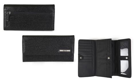 Kenneth Cole Reaction Womens Metallic Elongated Clutch Wallet Groupon