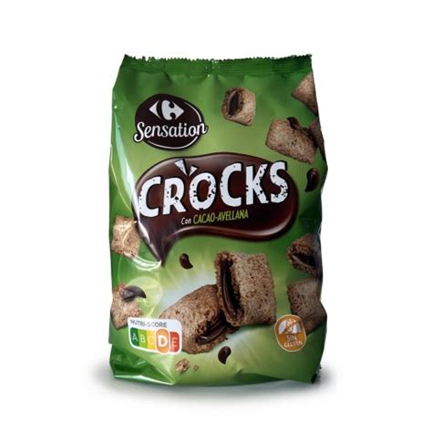 Cereales Rellenos De Crema De Avellana Crocks Sensation Carrefour Sin