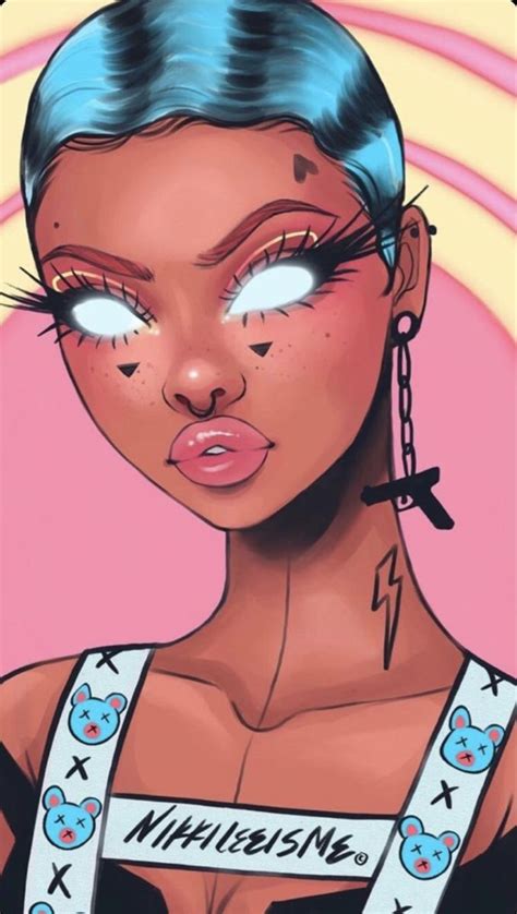 Black Girl Cartoon Cartoon Girl Drawing Girls Cartoon Art Anime Art