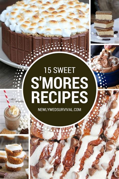 Some Desserts Are Shown With The Words Sweet S Mores Recipes