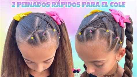 Increíbles peinados fáciles para niñas Ligas y trenzas Peinados