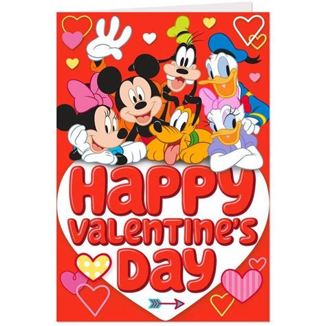 Disney Mickey Mouse And Friends Valentine S Day Cards Pack Of 10 In 2021 Friends Valentines