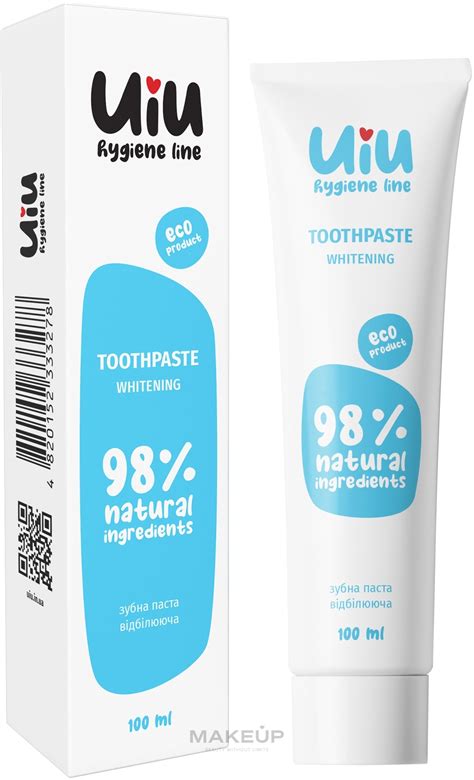 Зубная паста гигиеническая "Отбеливающая" - Uiu Whitening Tothpaste ...