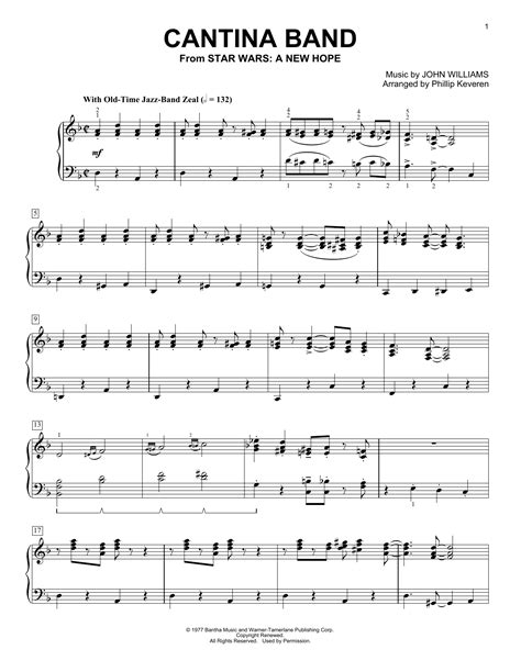 Cantina Band From Star Wars A New Hope Arr Phillip Keveren By