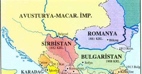 49 1 Balkan Savaşı Sonrası Balkan Devletleri Haritası